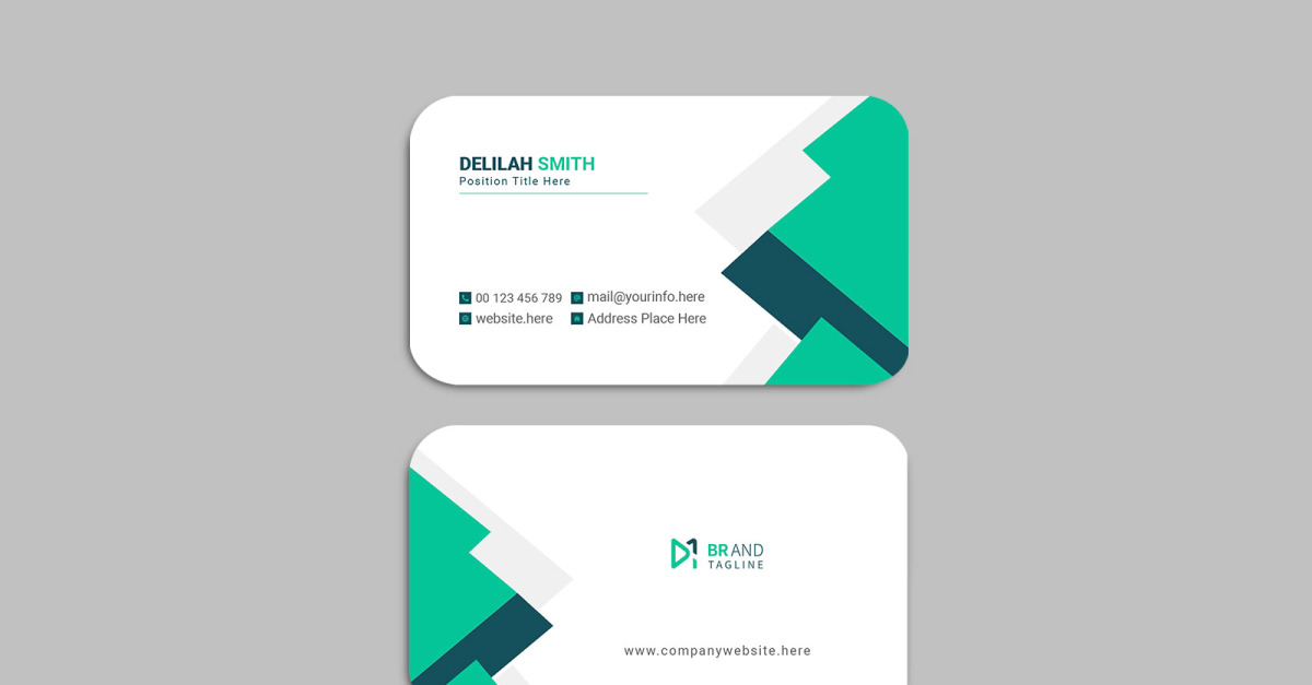 Simple and clean visiting card template design - corporate identity