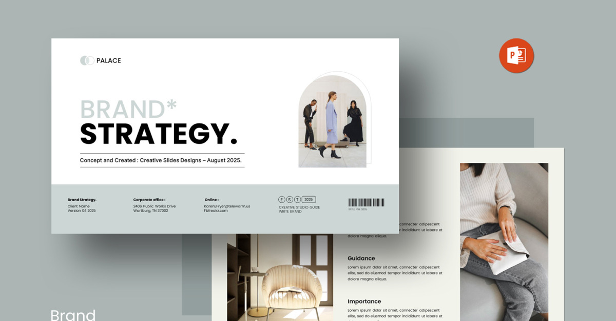 Brand Strategy PowerPoint Templates #382943 - TemplateMonster
