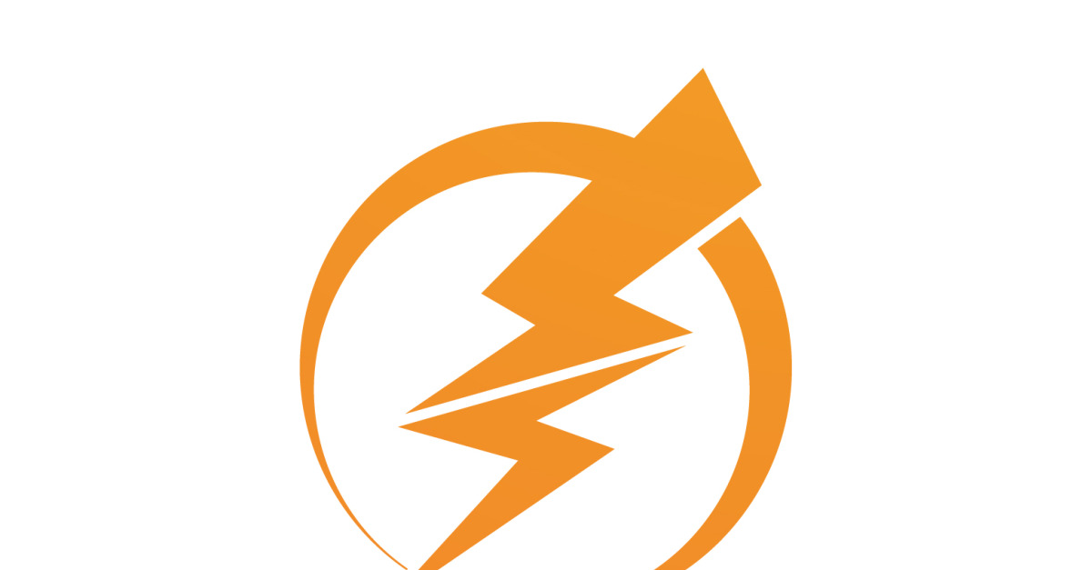 Lightning Electric ThunderBolt Danger Vector Logo Icon Template version 5