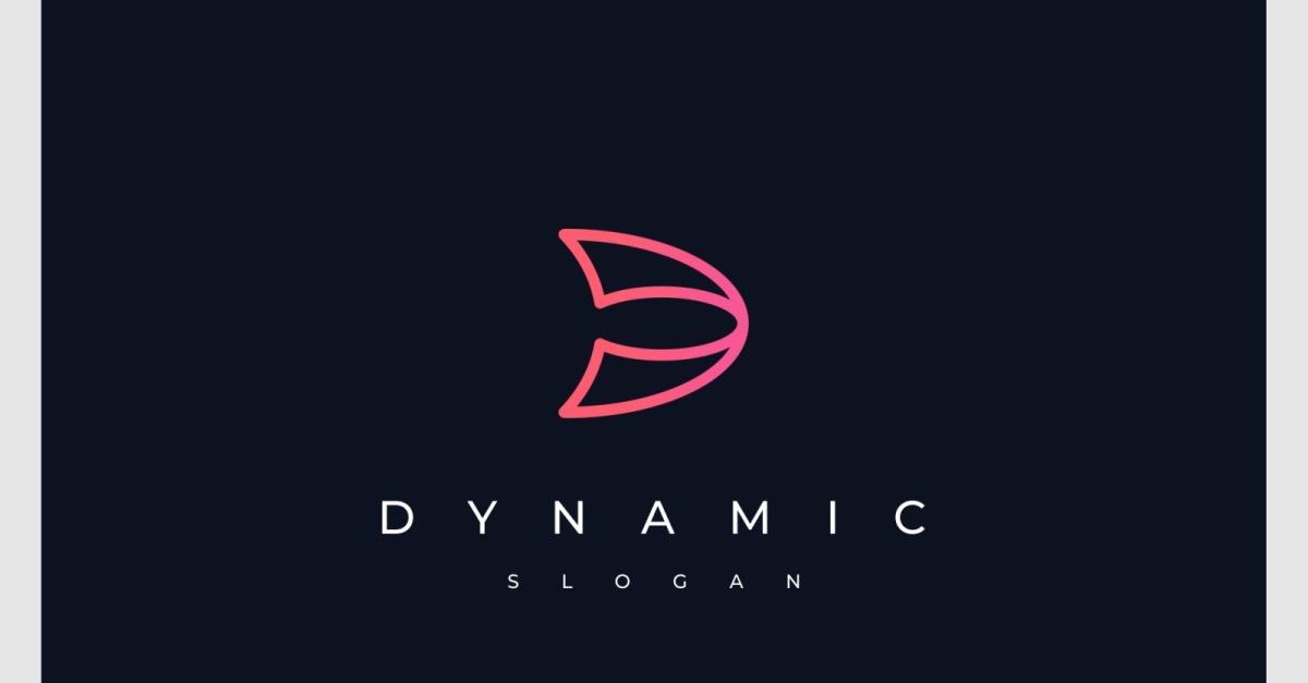 Letter D Movement Fast Logo #384829 - TemplateMonster