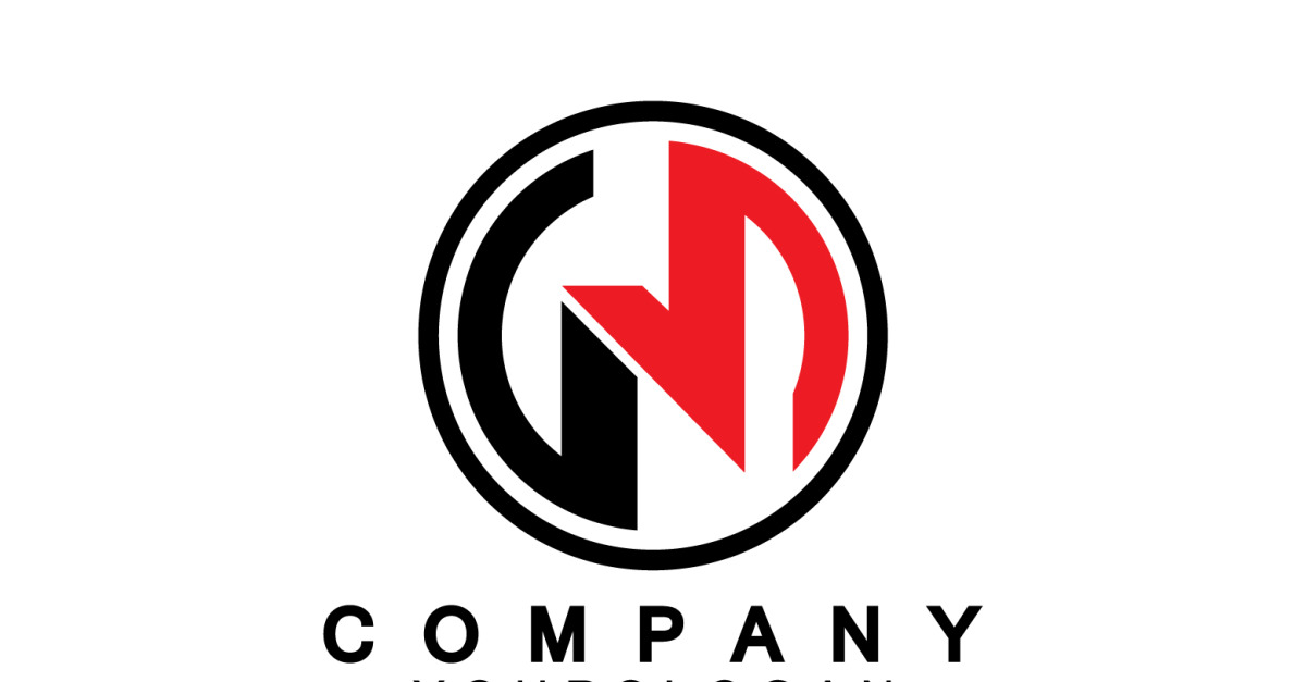 Letter N initial company name logo version 11