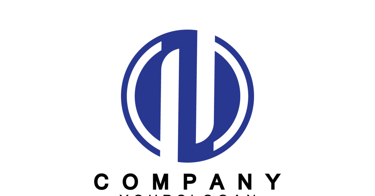 Letter N initial company name logo version 7