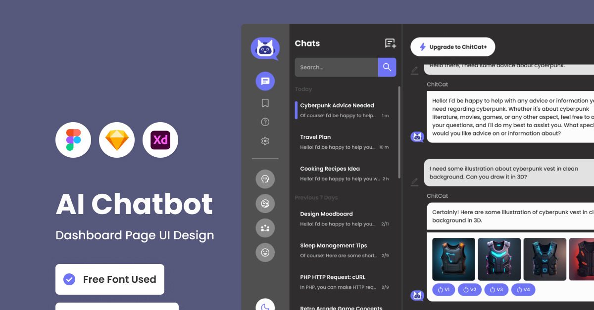 ChitCat - AI Chatbot Dashboard V2 #388568 - TemplateMonster