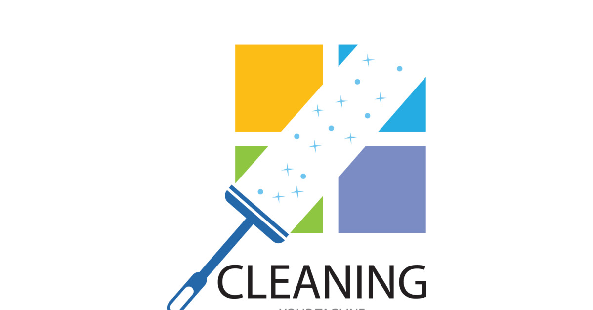 Cleaning service icon logo vector v7 - TemplateMonster