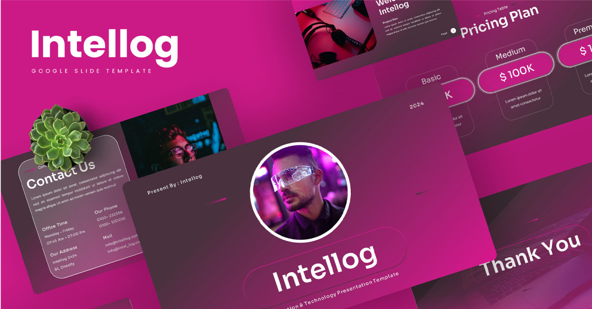 Intellog – IT Solution & Technology Google Slides Template