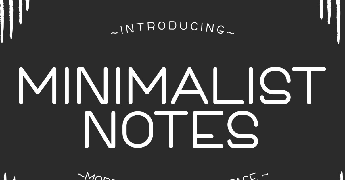 Minimalist Notes - Modern Playful Font - TemplateMonster