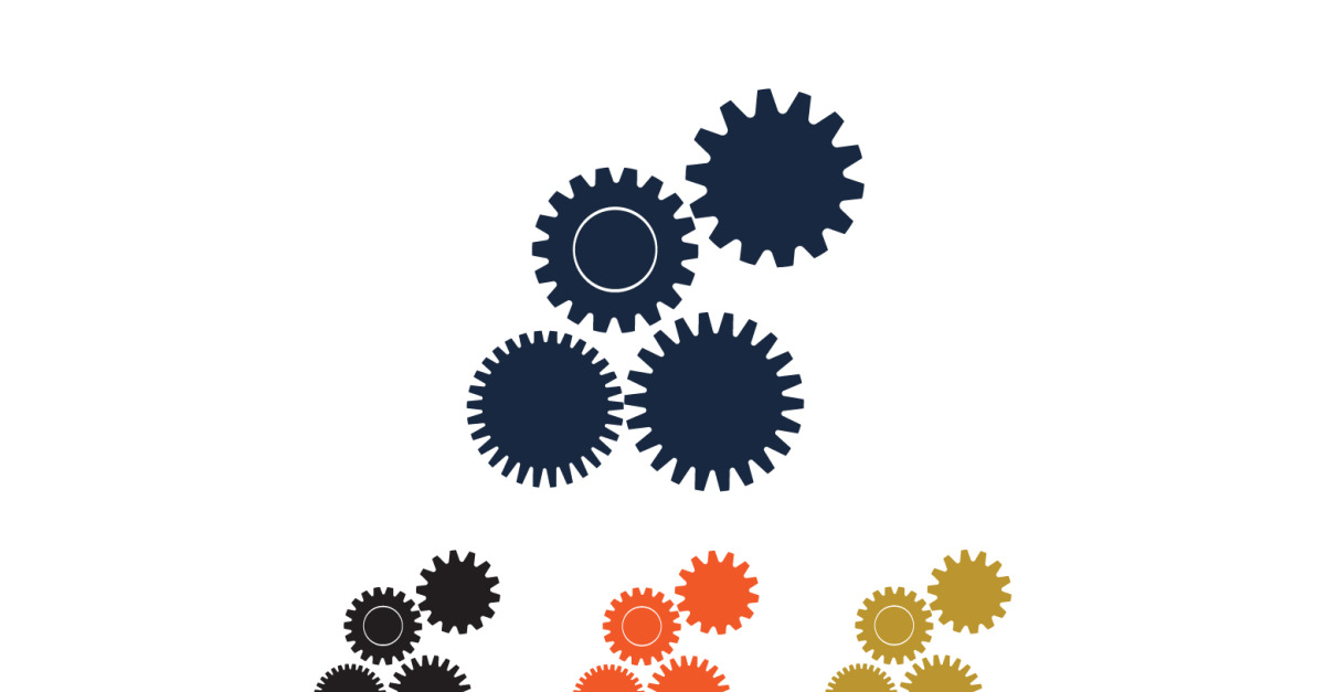 Plantilla de icono de logotipo de caja de cambios vector v53