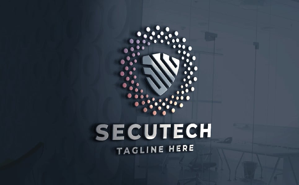 Secure Shield Tech Pro Logo #396337 - TemplateMonster