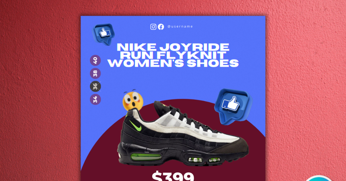 Shoe Sale Social Media Template 15 - Editable in Canva