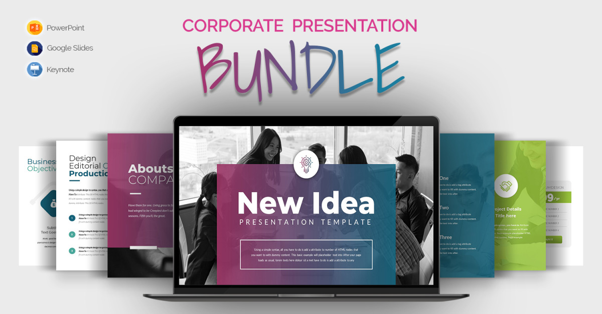 New Corporate Presentation Bundle #397313 - TemplateMonster