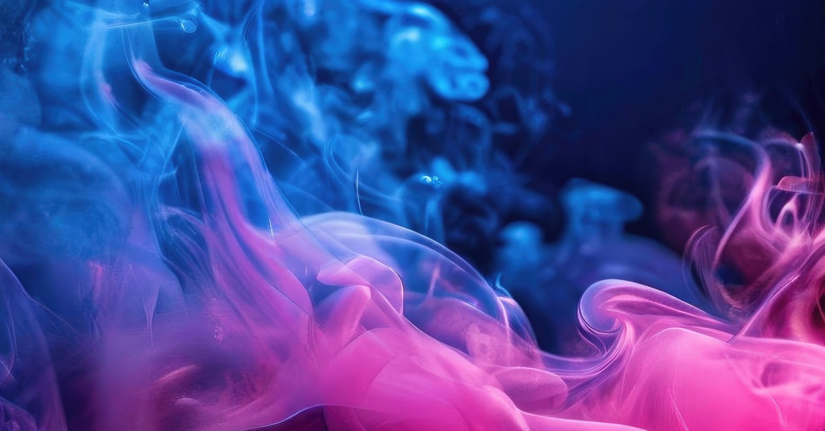 Dark blue and pink color gradient smoke wallpaper background design v2