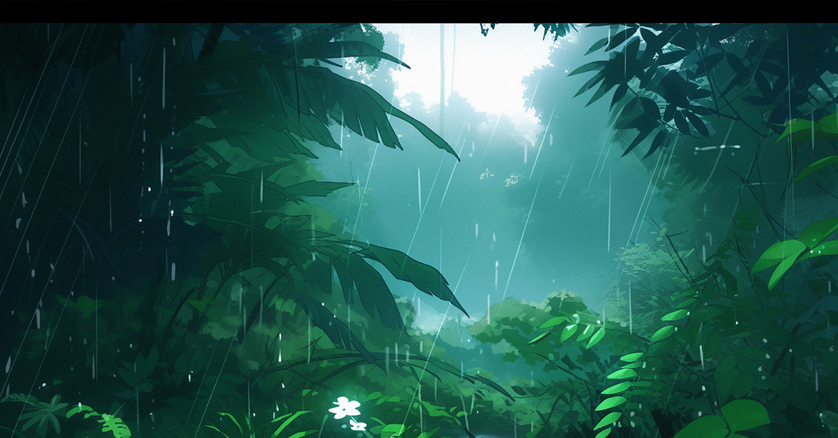 Live Raining Background Raining jungle_rainforest jungle background_live raining jungle