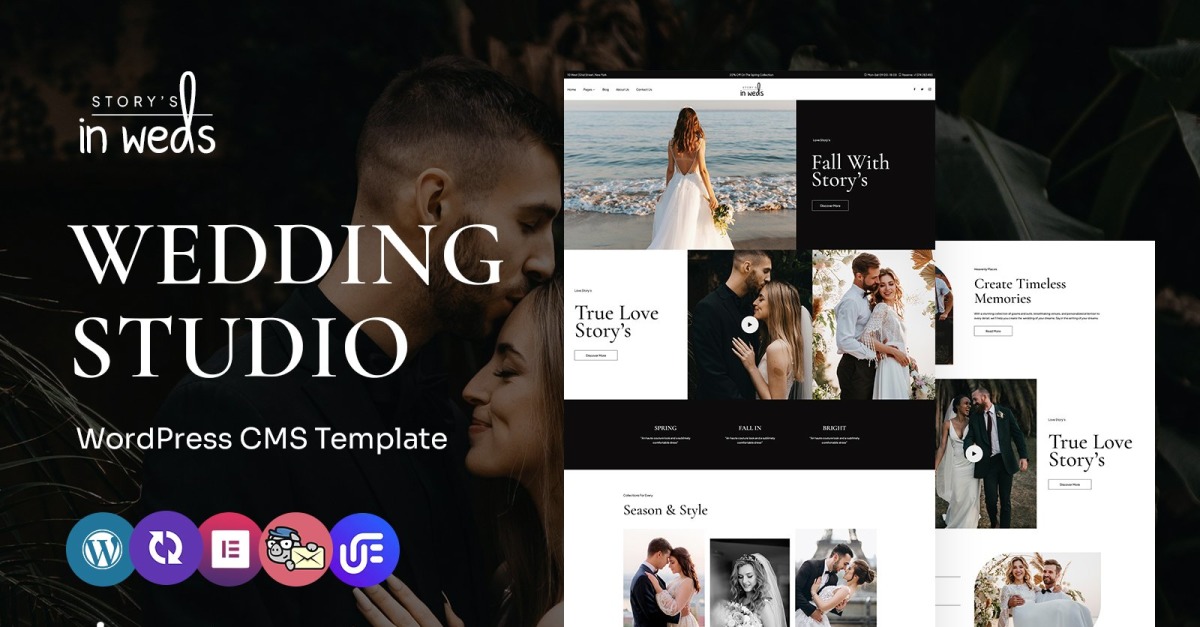 Inweds - Tema multipropósito de WordPress Elementor para lugares de bodas