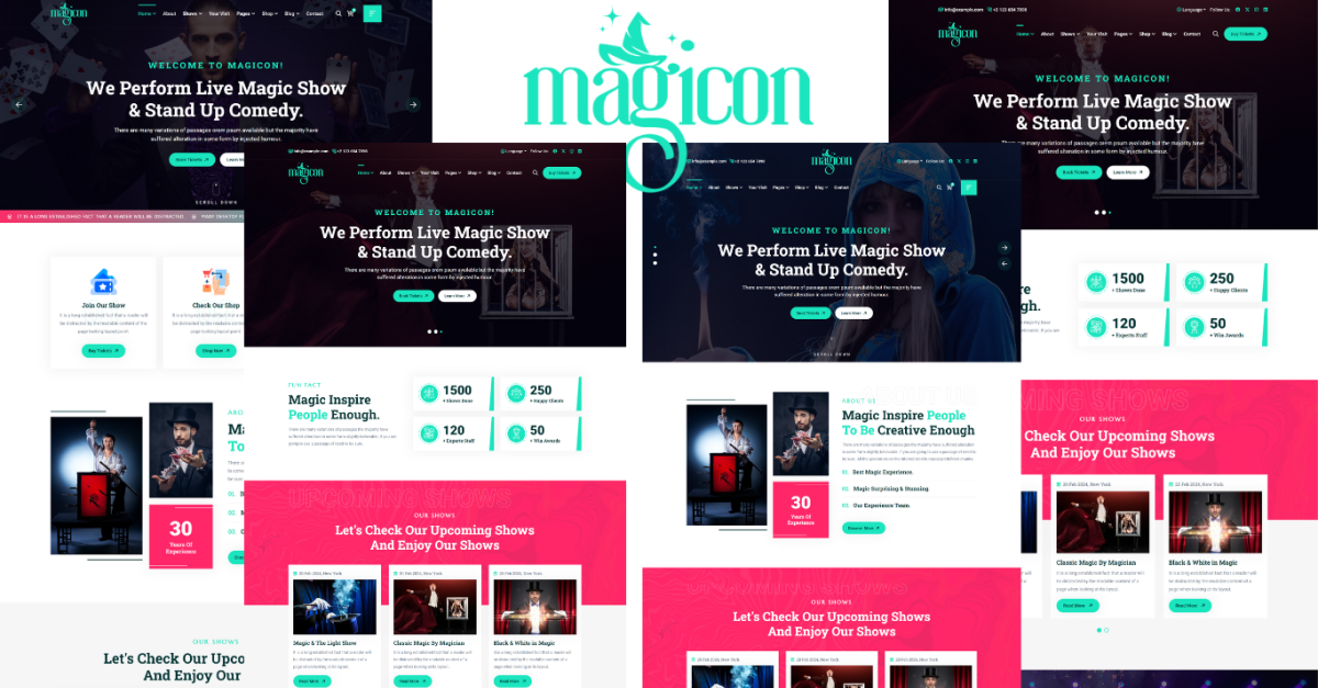 Magicon - Magicians And Artists HTML5 Template