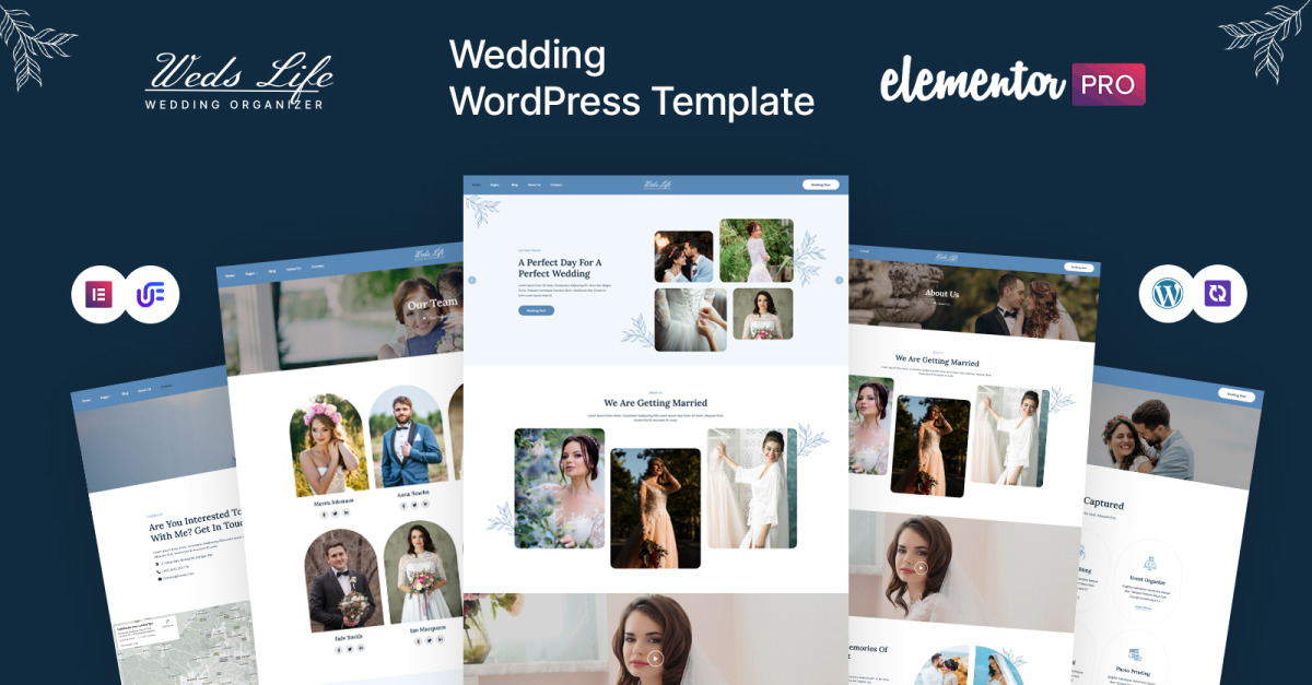 Wedslife - Tema de WordPress para estudio de bodas y planificación de bodas