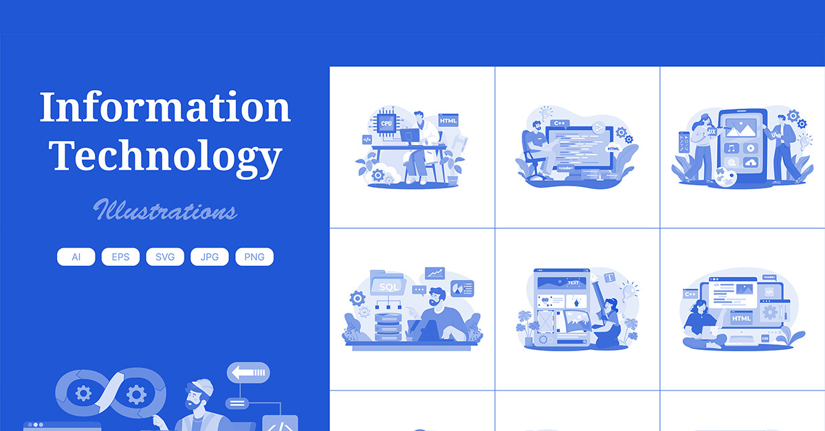 M562_ Information Technology Illustration Pack 2