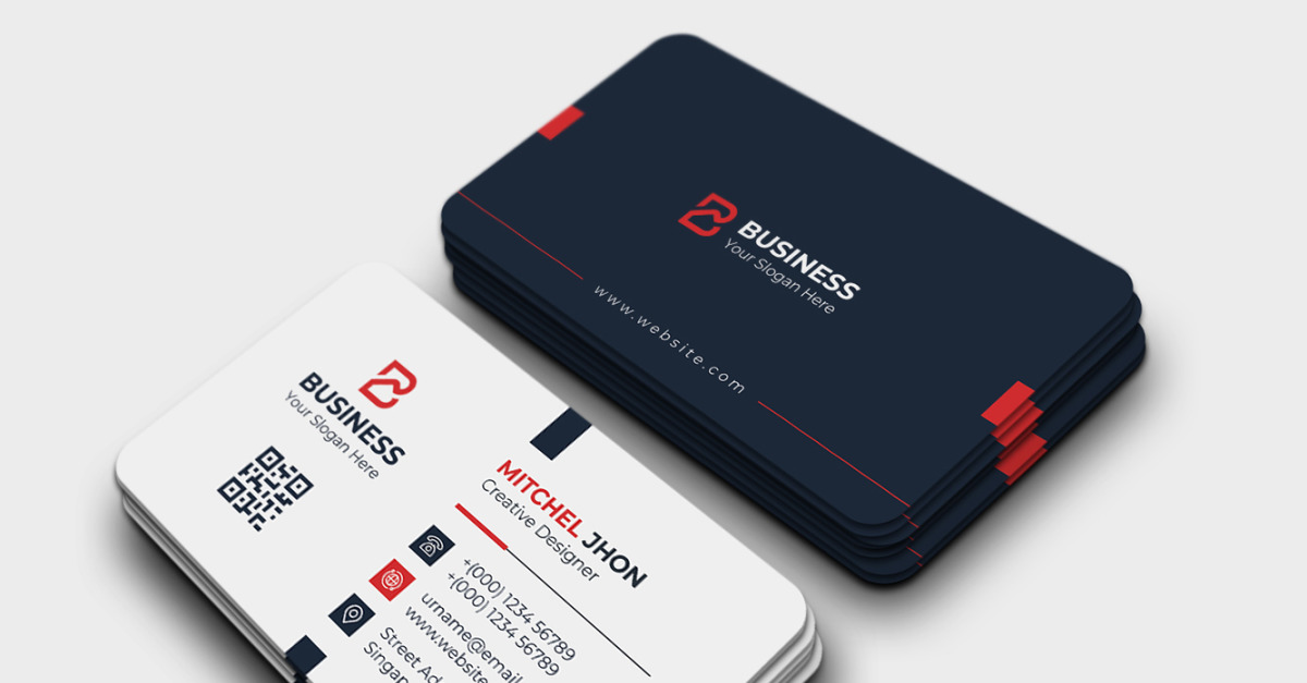 Corporate Business Card 21 #409696 - TemplateMonster