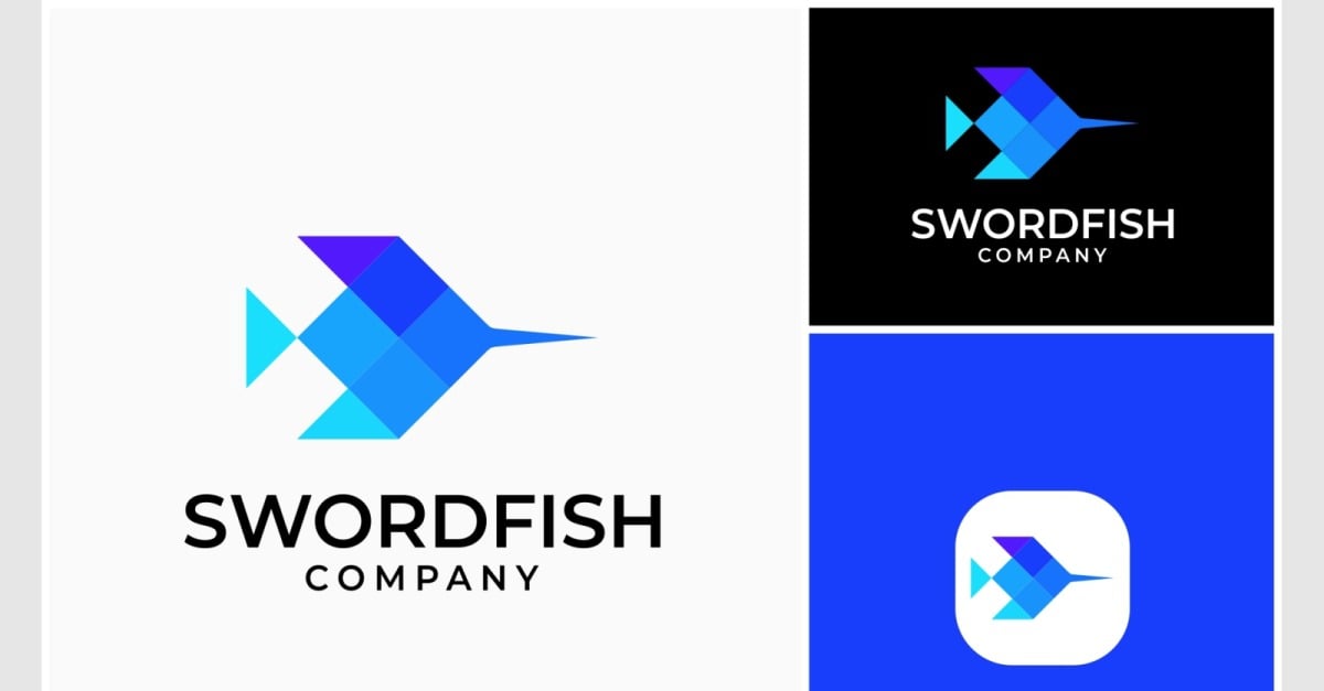 Swordfish Simple Modern Logo #411280 - TemplateMonster