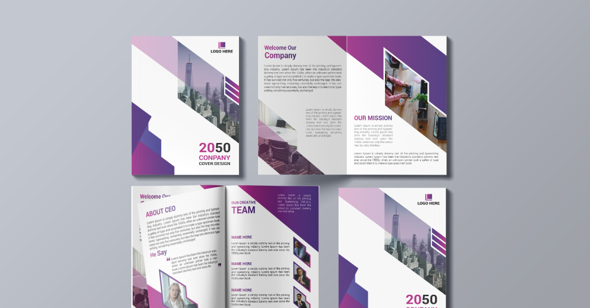 Corporate Company Profile Brochure Design - TemplateMonster