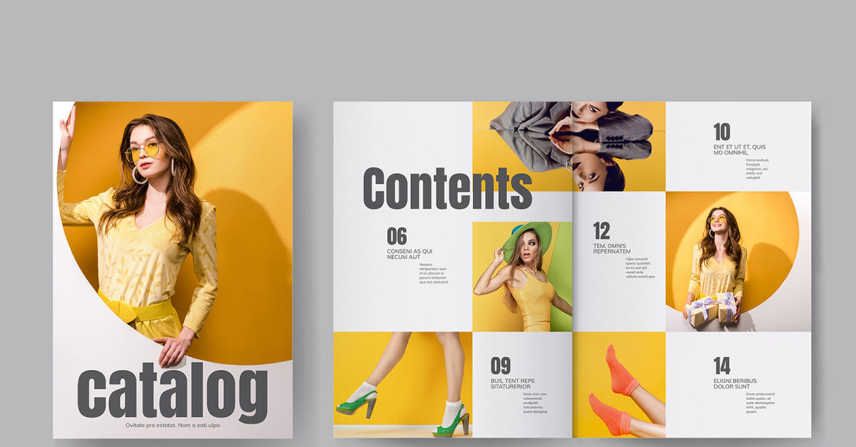 Plantilla de catálogo de moda para imprimir gratis