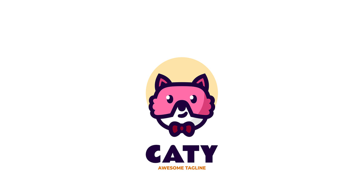 Cat Mascot Cartoon Logo Design 1 #417486 - TemplateMonster