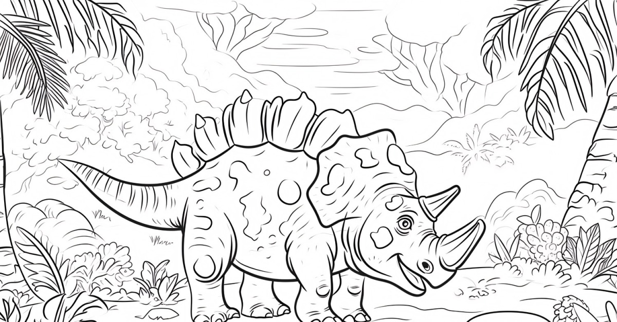 Euoplocephalus Dinosaur Colouring Pages 4 - TemplateMonster