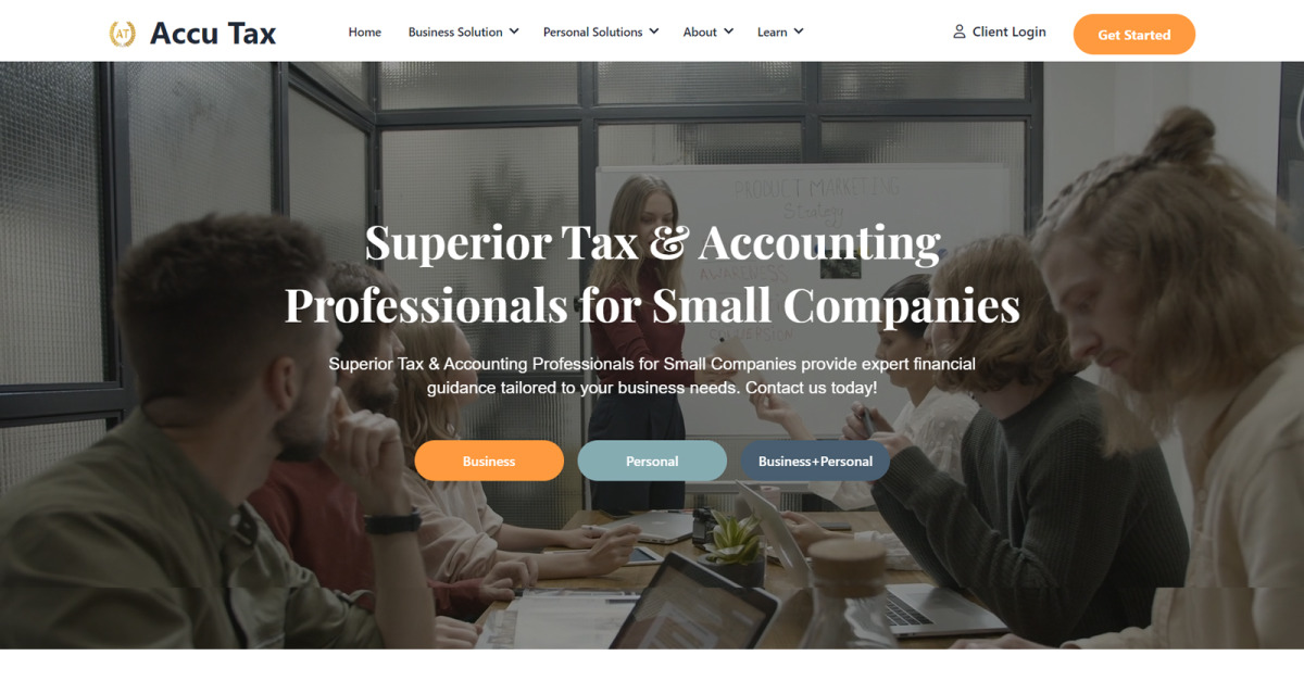 Accu Tax | Top Tax & Accounting CPAs website template