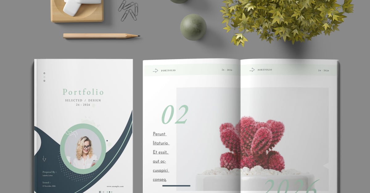Plantilla de diseño de portafolio - InDesign