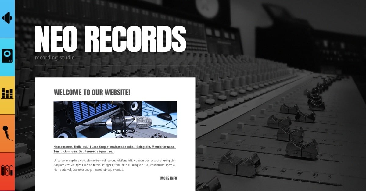 Recording Studio Website Template
by WT