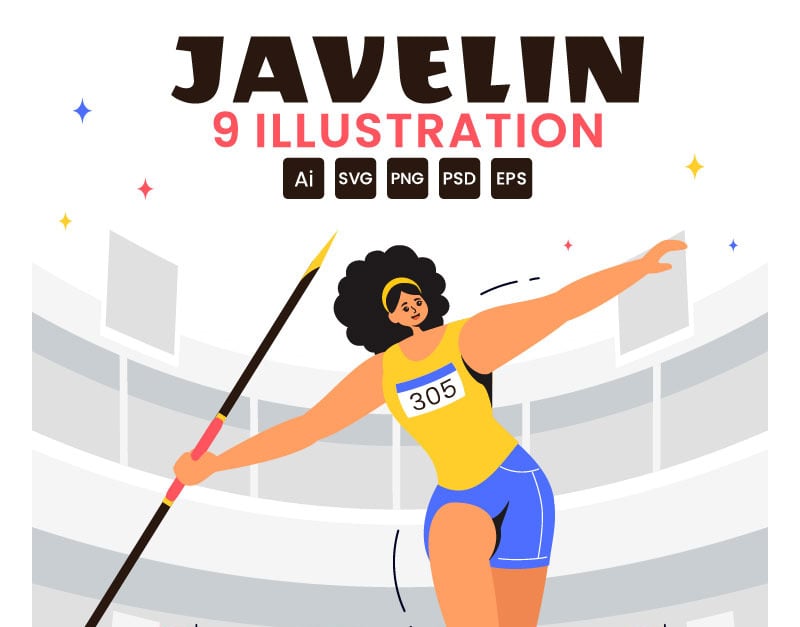 Page De Garde De Lancer De Javelot