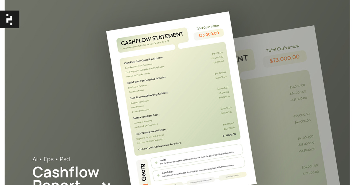Simple Cashflow Report Template #437649 TemplateMonster Simple Cashflow Report Template #437649 TemplateMonster