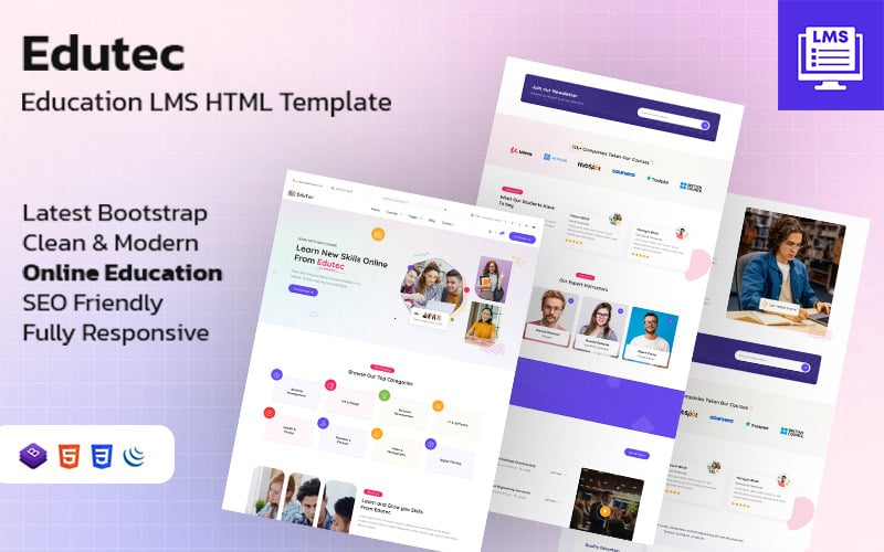 Edutec - Education LMS HTML Template - TemplateMonster