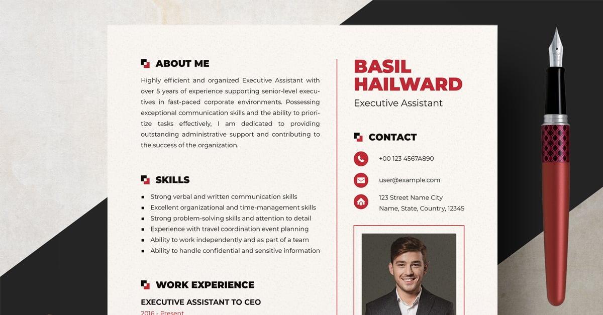 Clean And Creative Resume Template Design - TemplateMonster