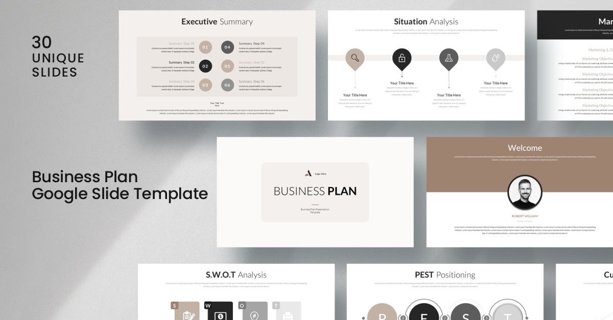 Business Plan Google Slide #440689 - TemplateMonster