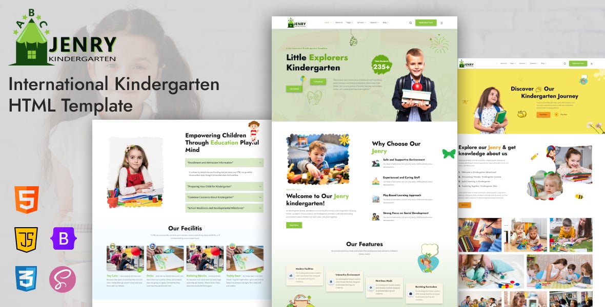 Jenry - Kindergarten & Pre School HTML5 Template