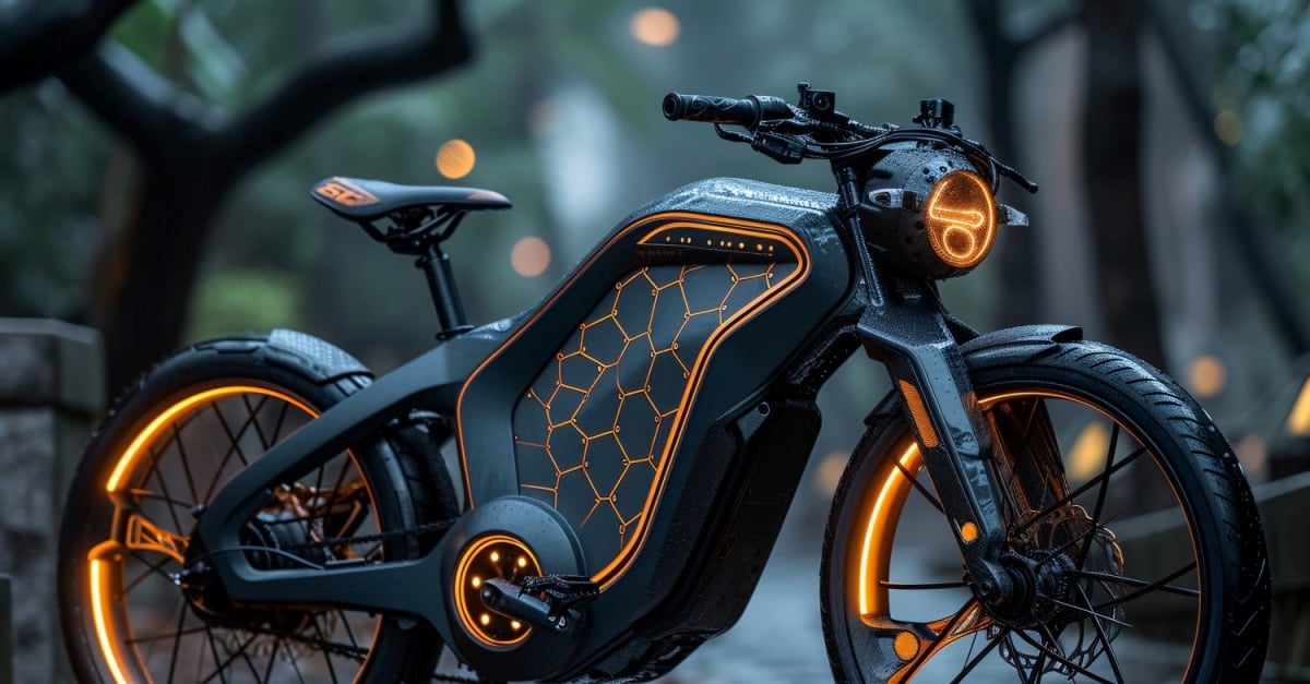 Electric E-Bikes, Bicycle Sleek Minimalist Design 72