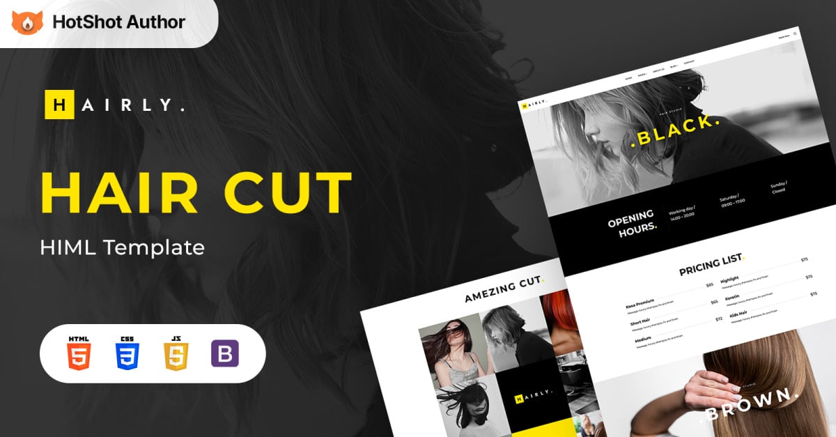 Hairly - Hair Care And Hair Salon HTML Template