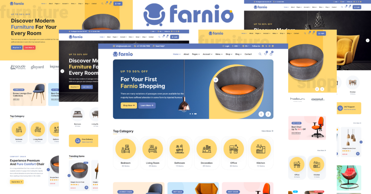 Farnio - Furniture Store HTML5 Template