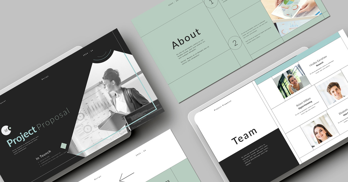 Project Proposal Powerpoint (24-Pages) - TemplateMonster
