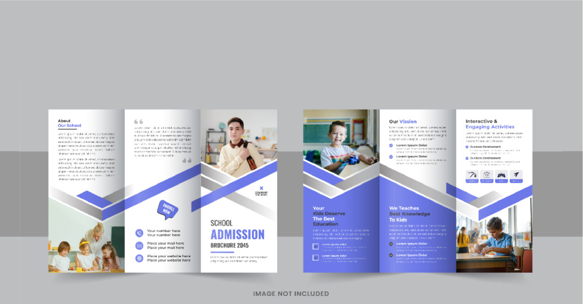 brochure-trois-volets-pour-l-admission-l-cole-pour-enfants-ou