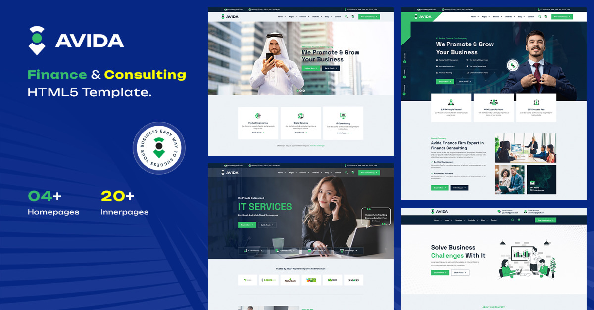 Avida - Finance and Consulting HTML5 Template