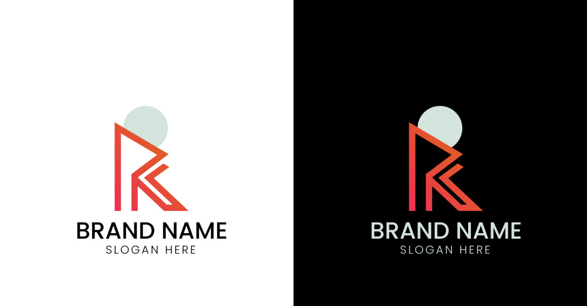 Letter R line shape business logo-10-388 - TemplateMonster