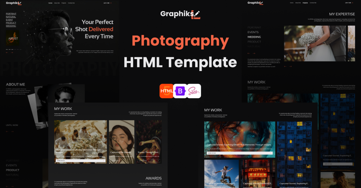 Graphiks - Portfolio Photography HTML Template