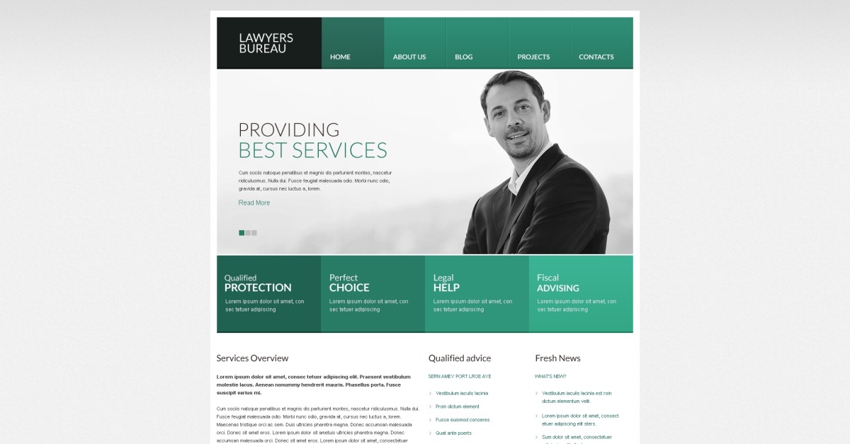 Live Preview For Ascetic Law Drupal Template 45764