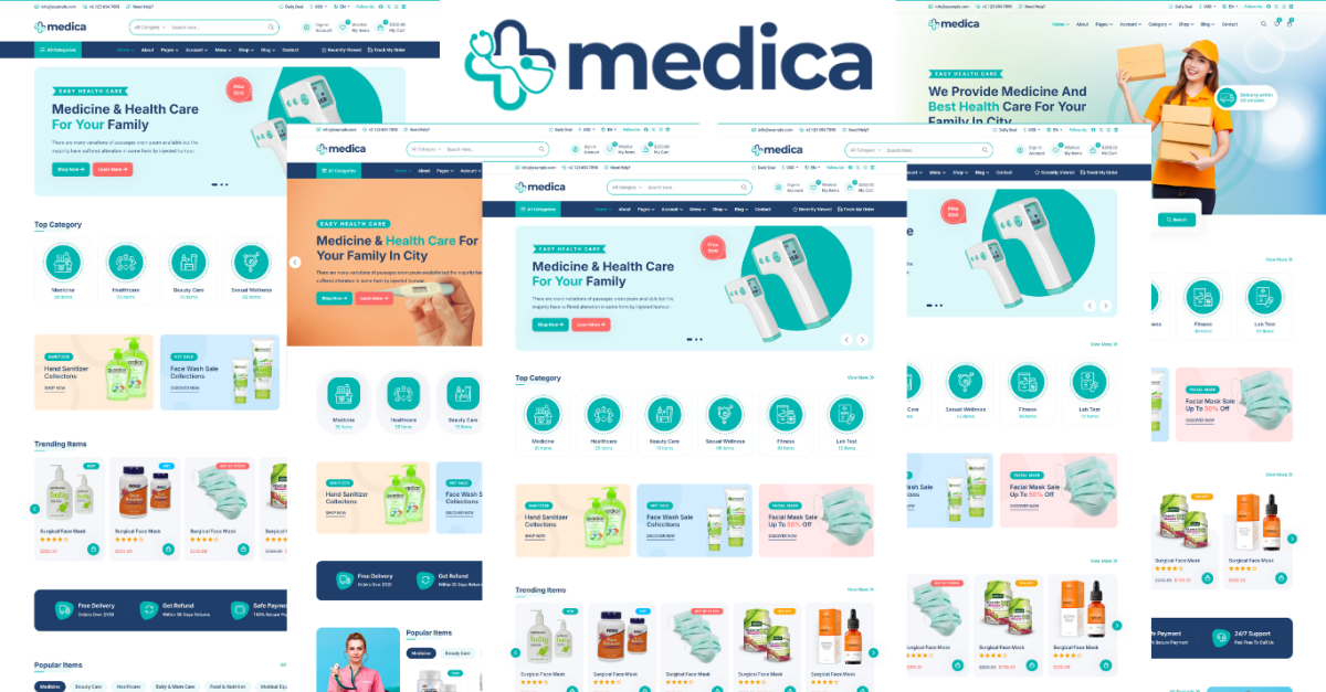 Medica - Health And Medical eCommerce HTML5 Template