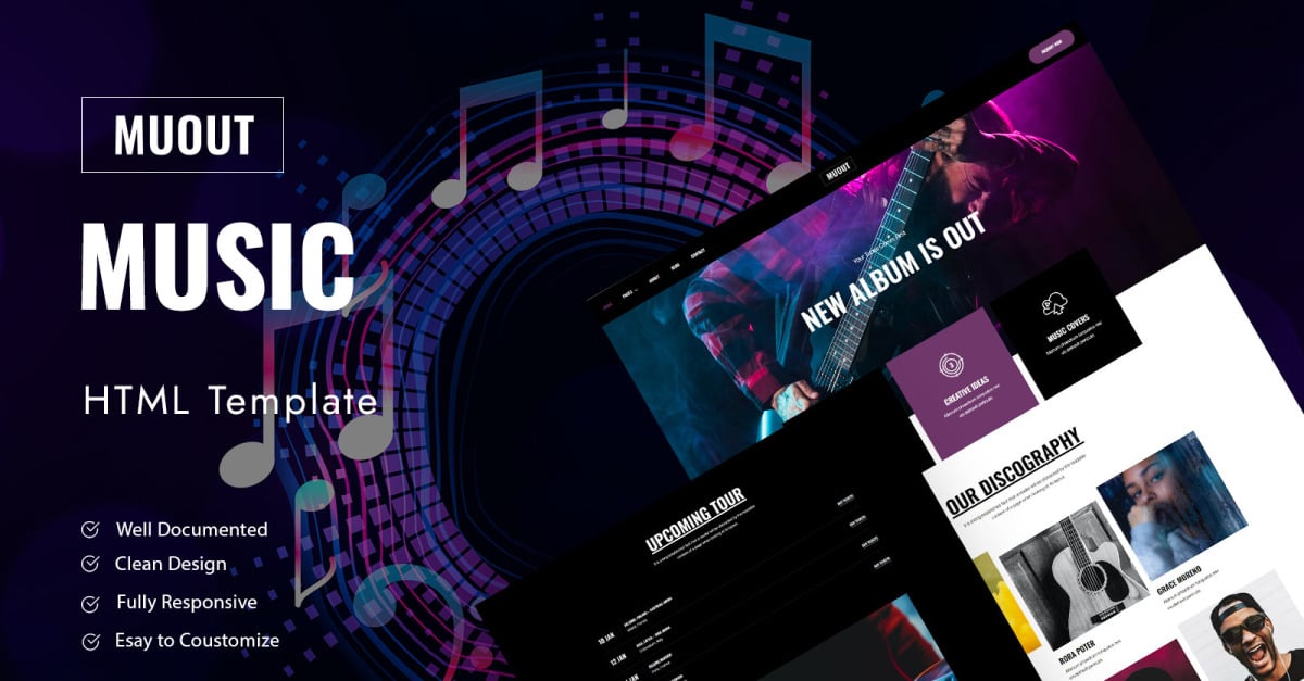 Muout – Music Festival HTML Template