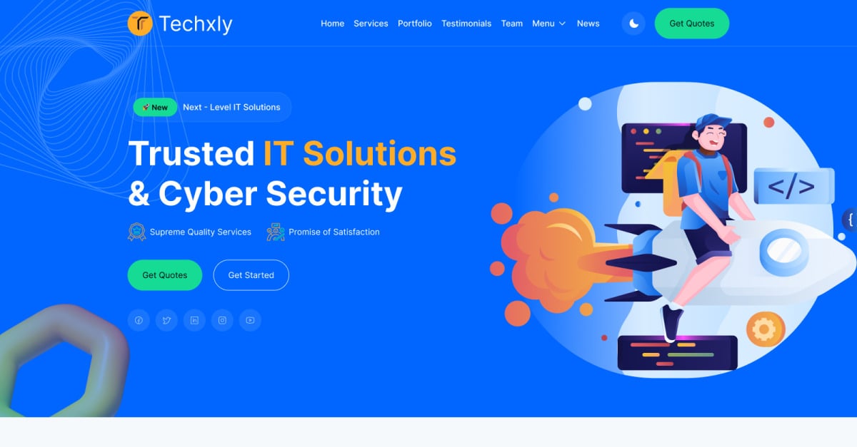 Techxly | IT Solutions & Business Services Multipurpose Responsive Website Template