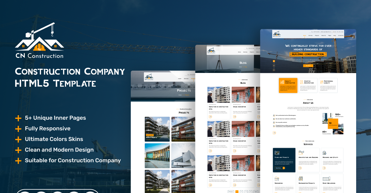 CN Construction Website HTML Template