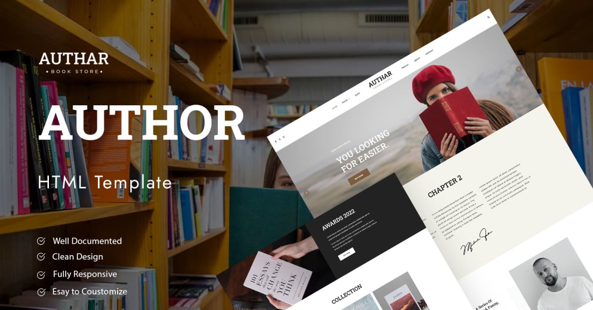 Authar – Book Author HTML Template