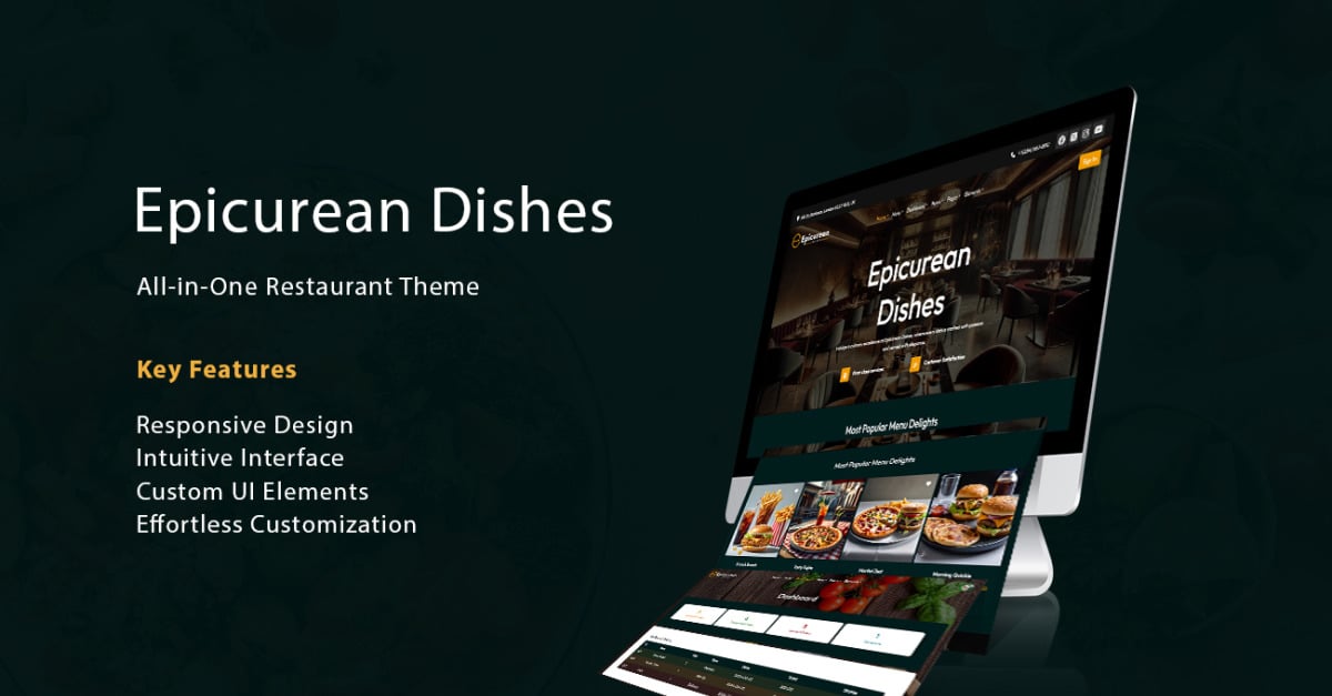 Epicurean Dishes - All-in-One Restaurant Theme